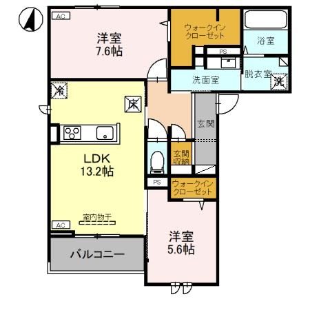 D-roomヴェルザンディ 301号室 間取り