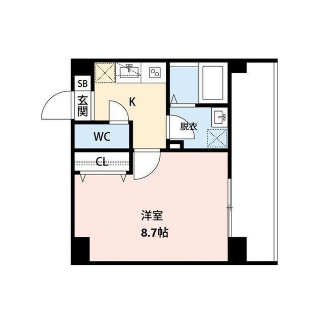 CUES東万代 202号室 間取り