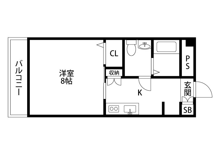 リラ 201号室 間取り
