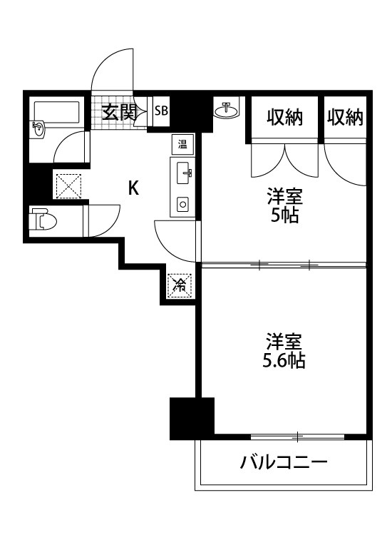 プレステージ新潟 1002号室 間取り
