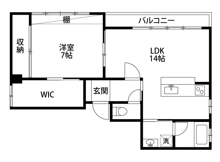 メゾン南の風 間取り図