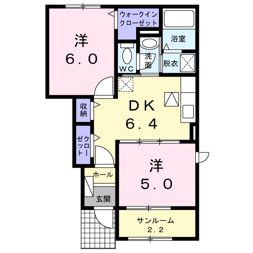 ブリーズ 103号室 間取り