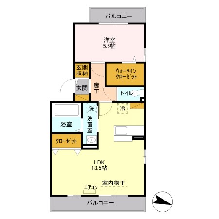 フェイバリッチ新和B 301号室 間取り