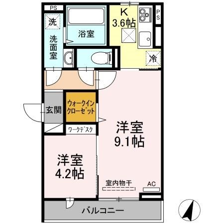 シエル 303号室 間取り