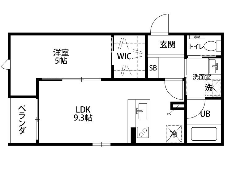 クレスト和合町 103号室 間取り