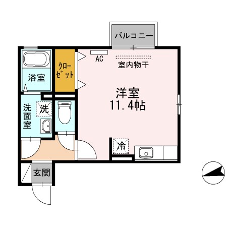 ケレス 203号室 間取り