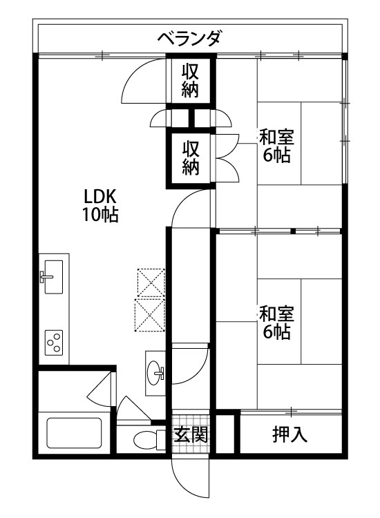 ときわマンション 508号室 間取り
