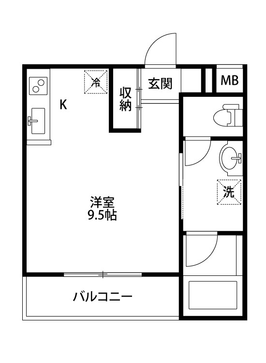 PIACE西堀(ピアチェ西堀) 302号室 間取り