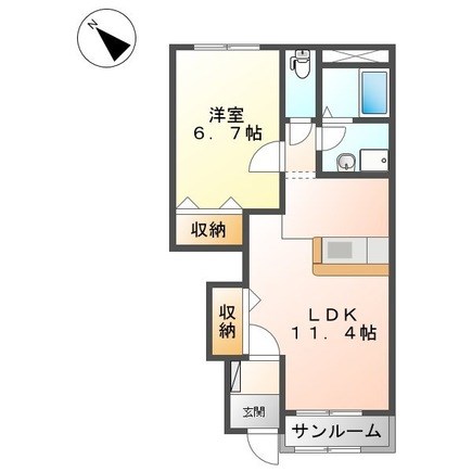 アス・ピュアハート 間取り図