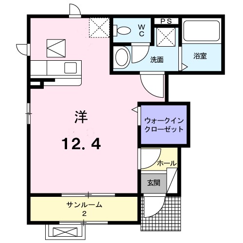ブリッサ 101号室 間取り