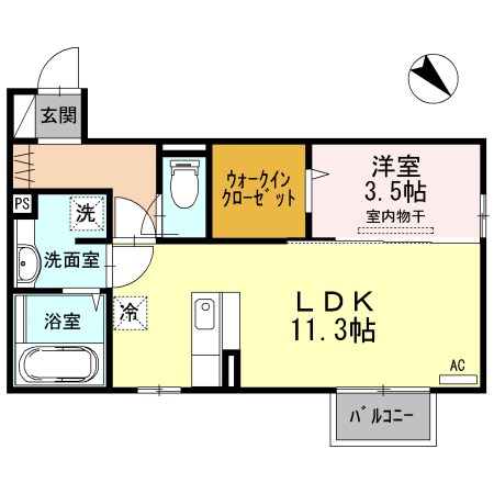 アユートA 202号室 間取り