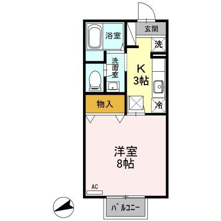 ロイヤルガーデンC 105号室 間取り