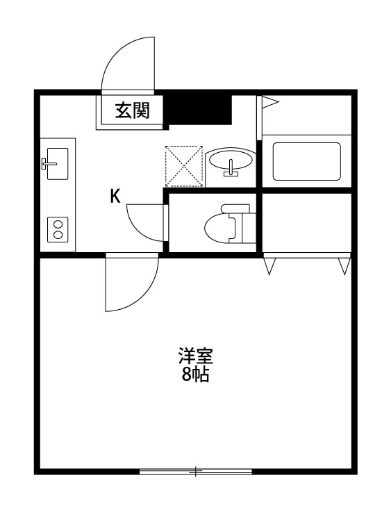 ラ・ペジブル 203号室 間取り
