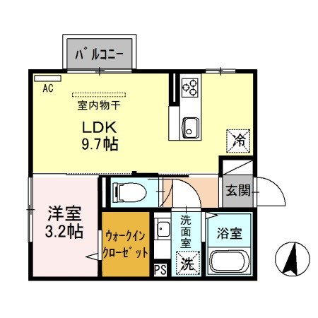 エムアンドエス白山浦 205号室 間取り