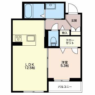 マストタウン神道寺  C202号室 間取り