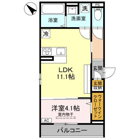 (仮)D-ROOM川端町 301号室 間取り