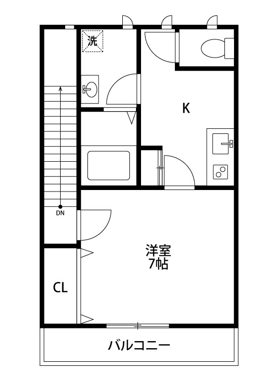 アーバン上大川前 302号室 間取り