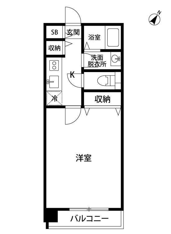 ファーストクラス中央インター 408号室 間取り
