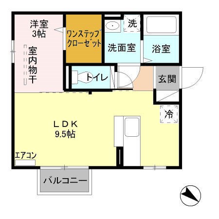 リッツA 201号室 間取り