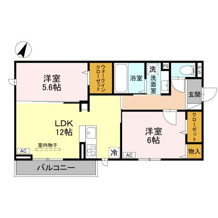 CLASSEUM幸西　Ⅰ 301号室 間取り
