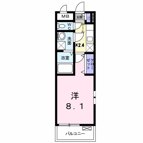 ソフィア 201号室 間取り