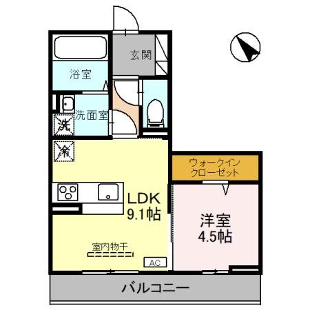 Aoyama New Palace 303号室 間取り