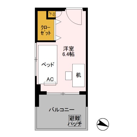 ロイヤルパークスER万代　Share万代 間取り図