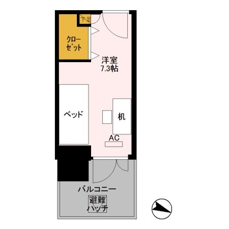 ロイヤルパークスER万代　Share万代 間取り図