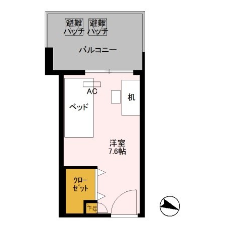 ロイヤルパークスER万代　Share万代 間取り図