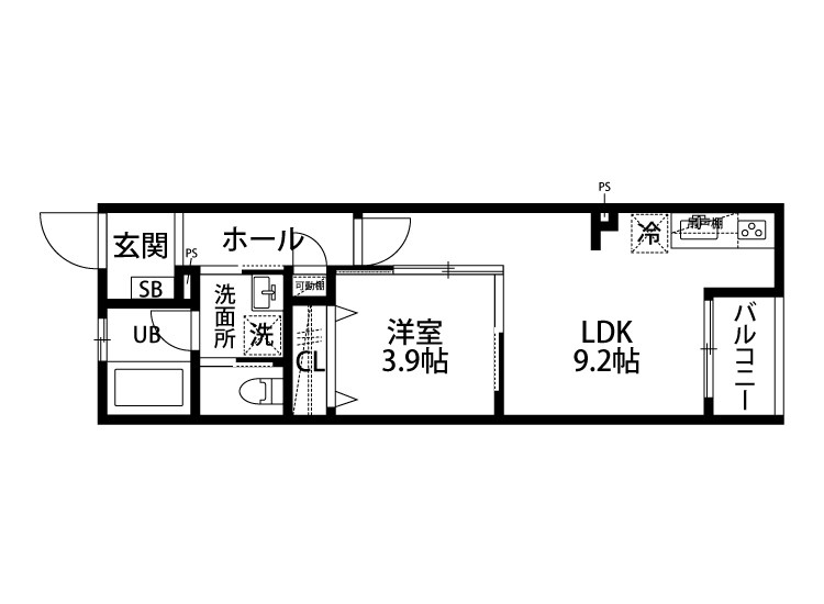 （仮）堀之内南２丁目新築アパート 302号室 間取り