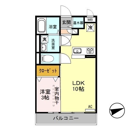 エスポワール 305号室 間取り