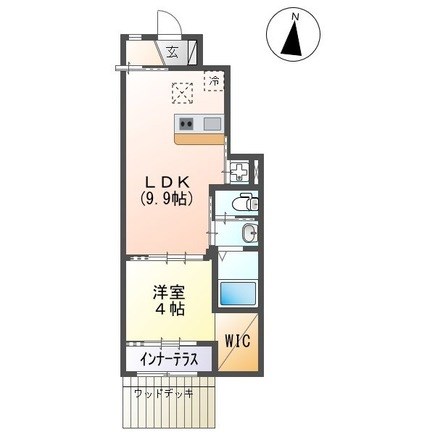 リベルタス 102号室 間取り