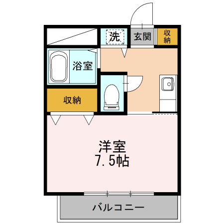 グランティ新潟 604号室 間取り