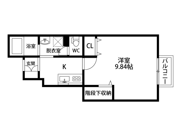 あじさい 102号室 間取り