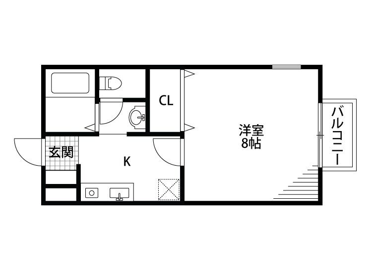 ヴァンベール 101号室 間取り