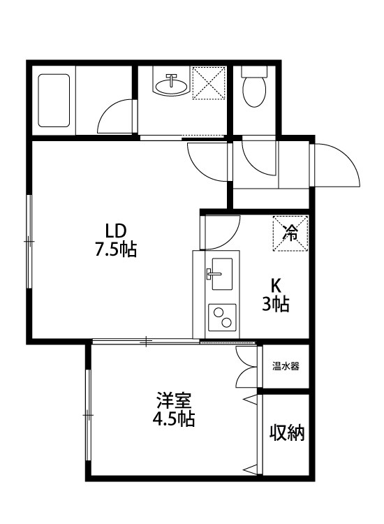 レジェンド米山 302号室 間取り