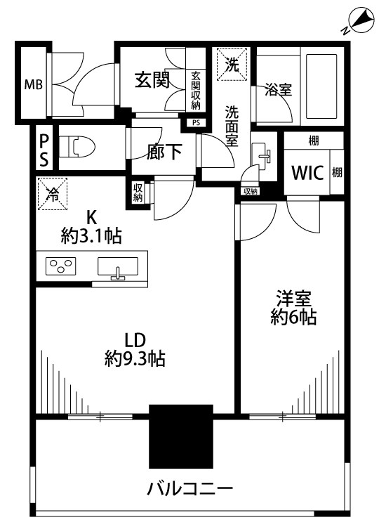 ザ・サーパスタワー新潟万代シティ 間取り図