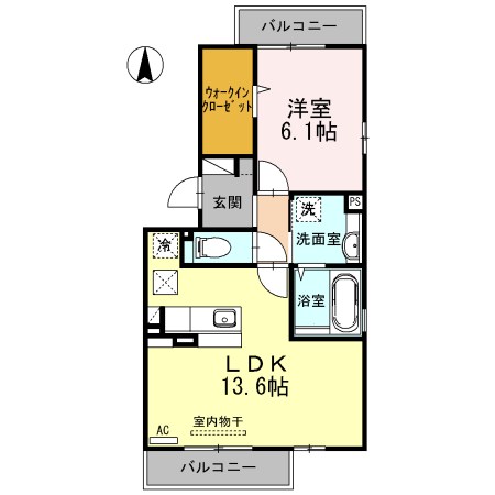 なごみＡ 101号室 間取り