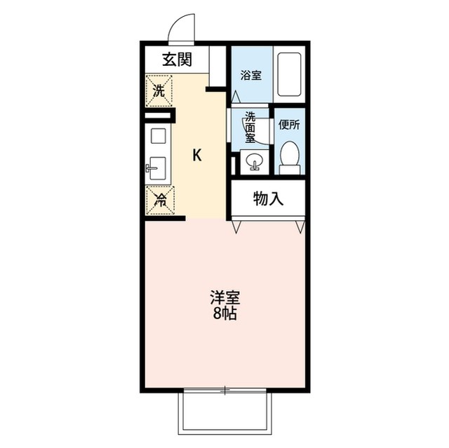 セジュール紫竹 202号室 間取り