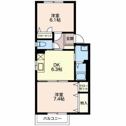 ベガM 202号室 間取り