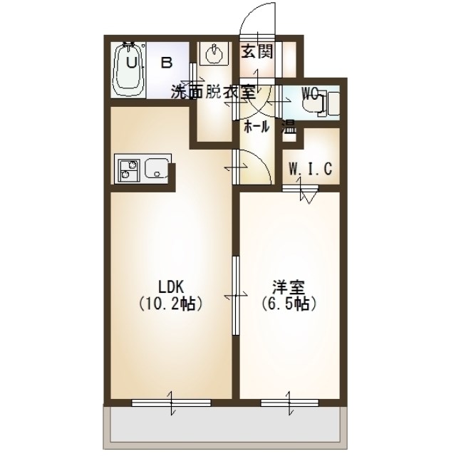 アヴァンティ 201号室 間取り