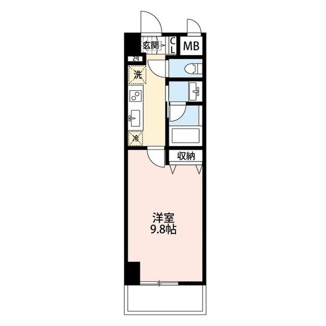 パークソレイユ新潟駅前 303号室 間取り