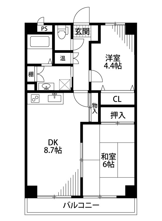 エクセリア駅南 503号室 間取り