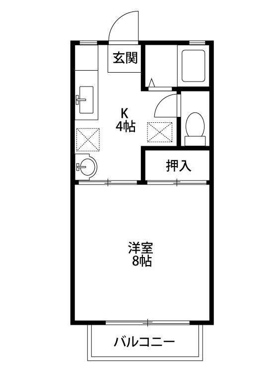 ラポール近江 102号室 間取り