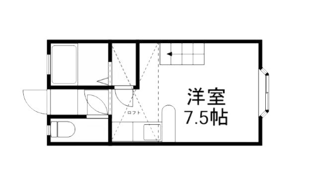 クレセントヴィラージュ米山 202号室 間取り