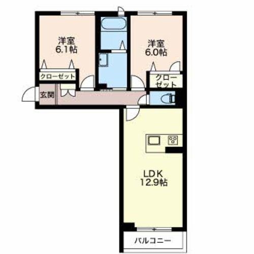 シャーメゾン新光町 101号室 間取り