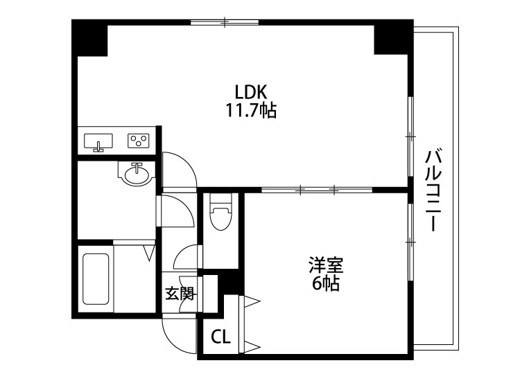 レガーロけやき通り 901号室 間取り