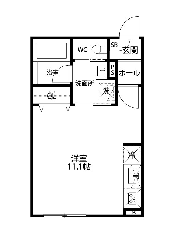 repos 101号室 間取り