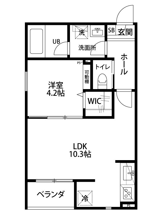 repos 301号室 間取り
