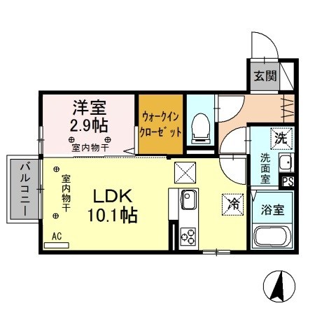 アドバンス 103号室 間取り